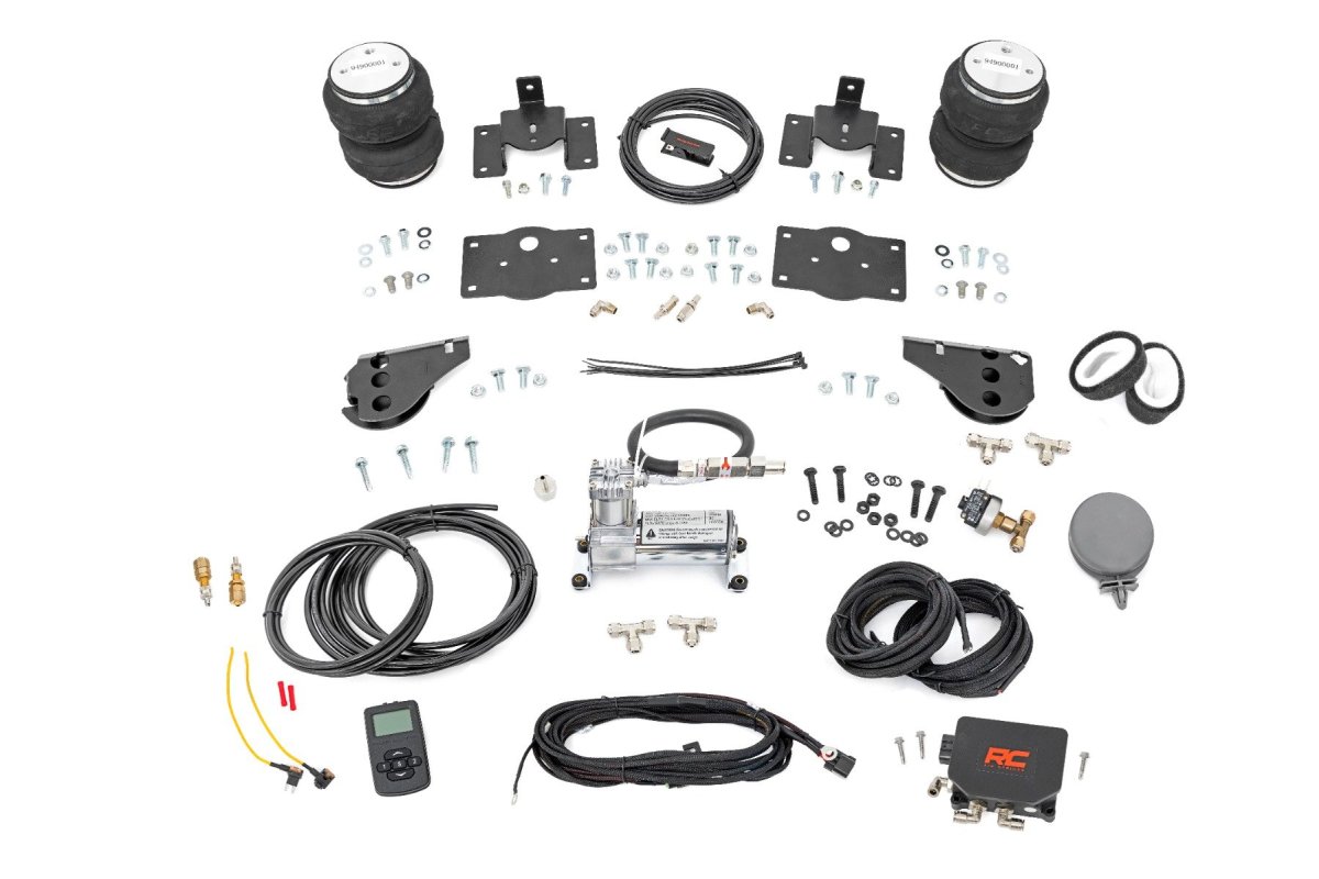 Ram 1500 Air Spring Kit - Rear - Rough Country - w/compressor | Wireless Controller | Stock Height - '11-'18
